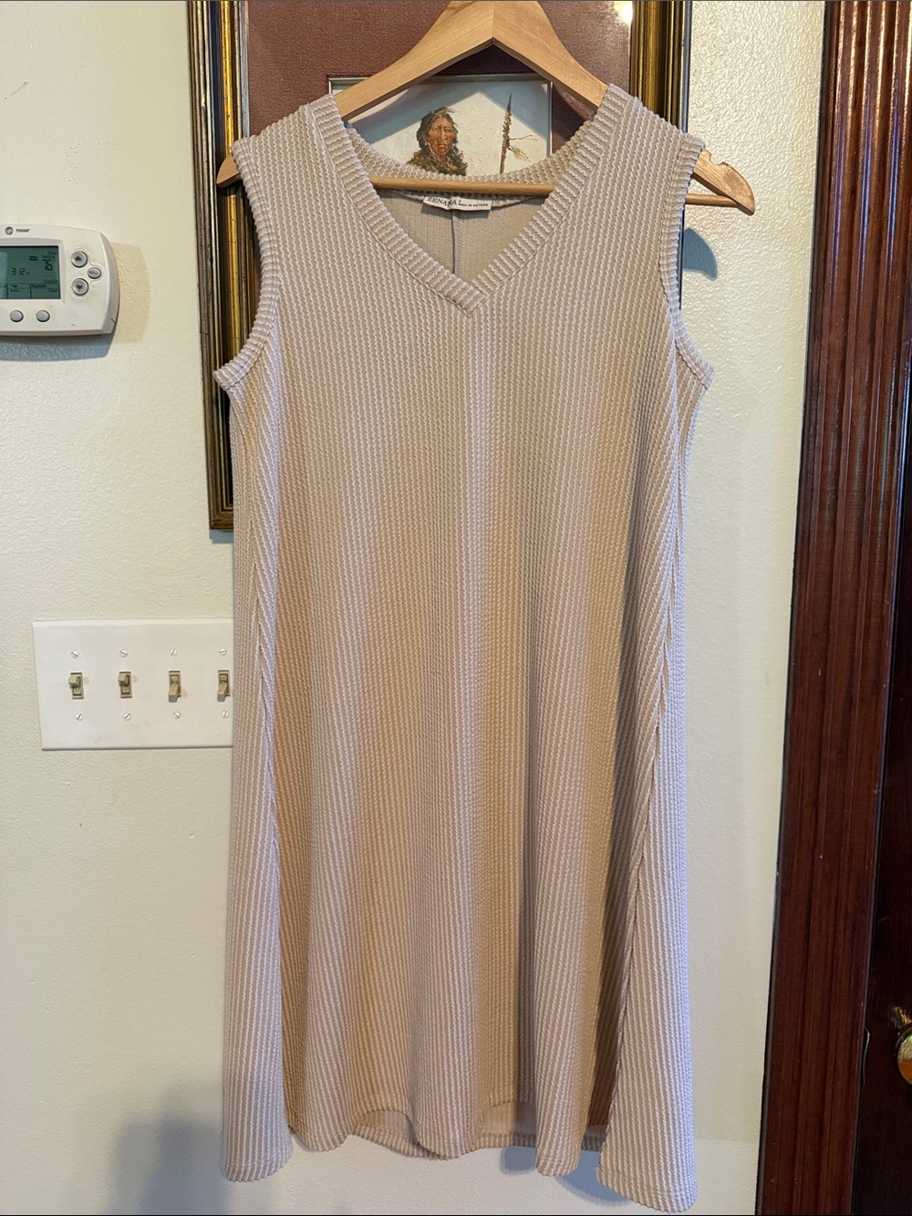 NWOT Zenana Sleeveless V-Neck Knit Dress